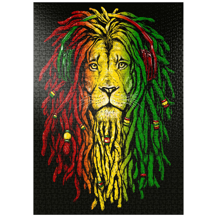 Rasta Löwe - Premium 1000 Teile Puzzle - MyPuzzle Sonderkollektion von Puzzle Galaxy, 1000 Teile