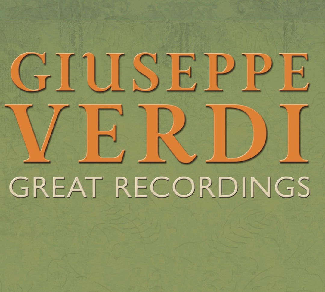Giuseppe Verdi - Great Recordings, Audio-CD