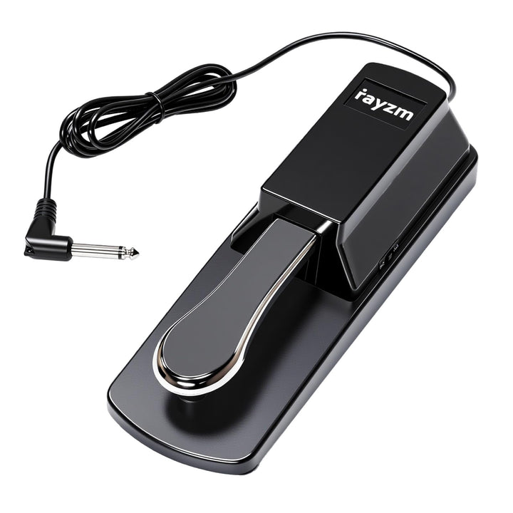 Rayzm Universal Sustain Pedal für Digitalpiano &amp; elektronische Tastatur, Anti-Rutsch-Fusspedal mit P