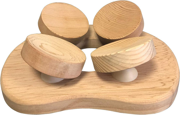 Sauna Kopfstütze mit 4-Punkt Kopfauflage aus Red Cedar Holz - 2 Stück