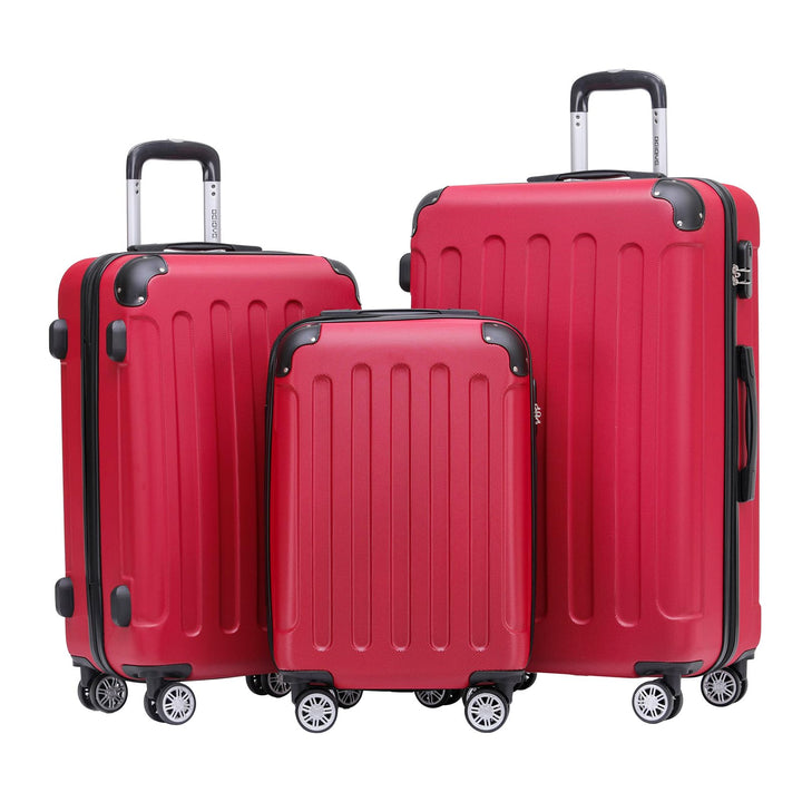 BEIBYE 2045 Zwillingsrollen 3tlg. Reisekoffer Koffer Kofferset Trolleys Hartschale in 20 Farben (Chi