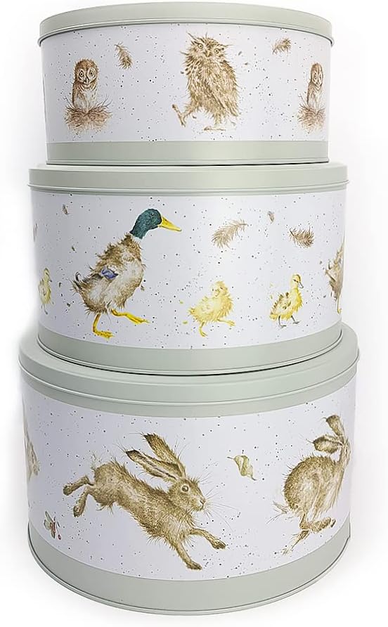 Wrendale Designs Kuchendosen-Set Country Animal – Grün, Country Animal – Grün
