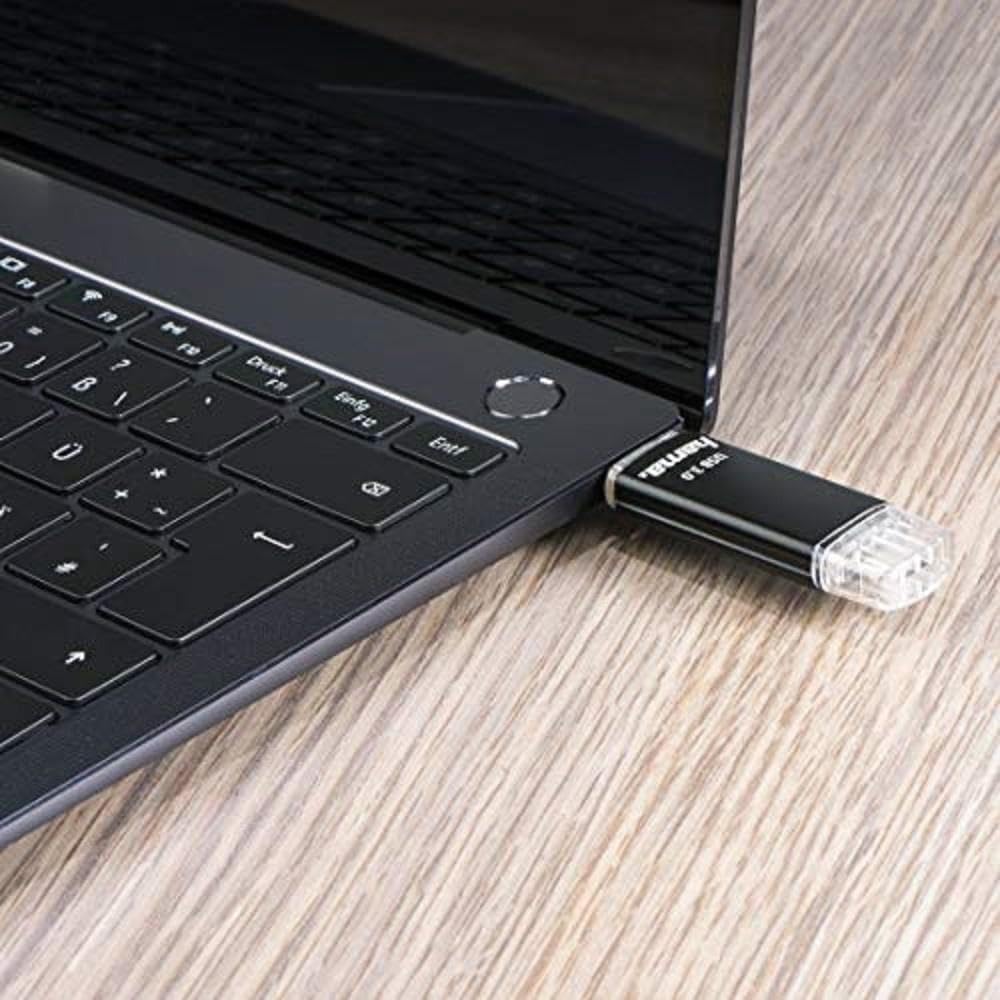 Hama 128GB USB-Speicherstick mit USB 3.2 & microUSB (2-in-1 USB-Stick, z.B. für Android Handy, Table