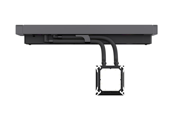 GAMEMAX GLACIER 360 BK AIO Flüssigkeits CPU Kühler, 360mm Radiator, 3,95" 720×720 LCD-Display, seitl