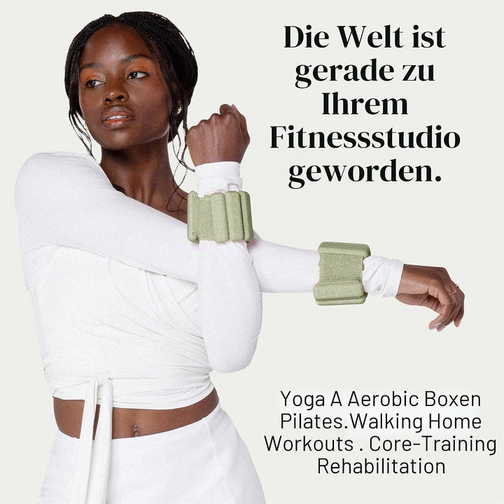 Bala Armreifen – 2er-Set (je 0,5 kg und 0,9 kg) | verstellbare tragbare Handgelenk- und Knöchelgewic