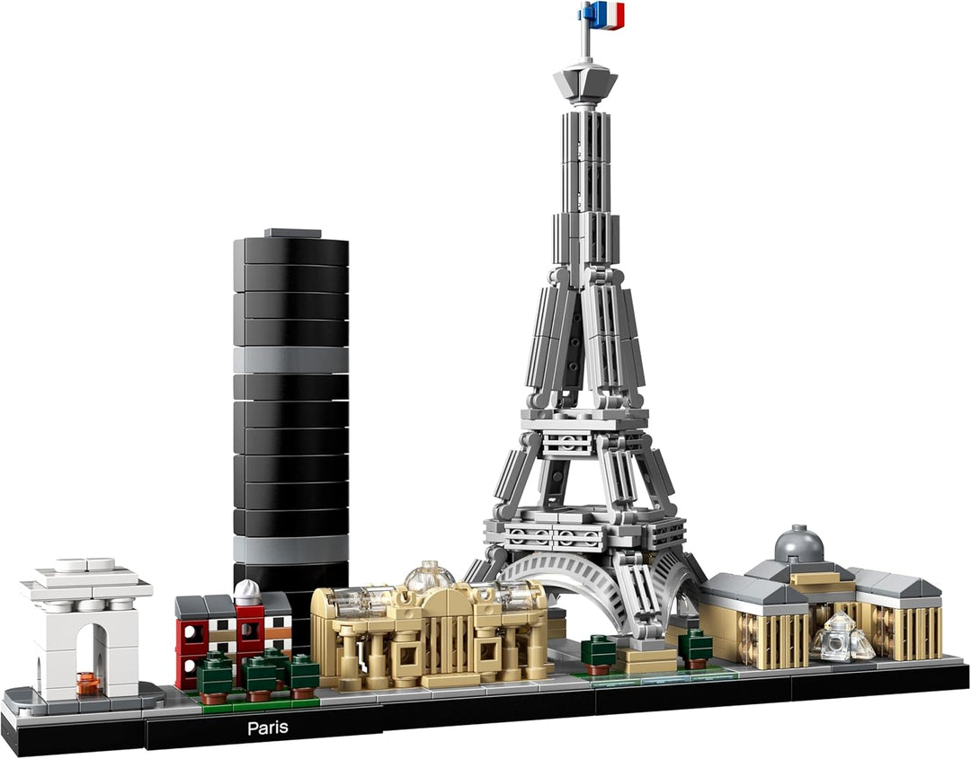 LEGO Architecture Paris, Modellbausatz mit Eiffelturm, Champs-Élysées und Louvre-Modell, Skyline-Kol