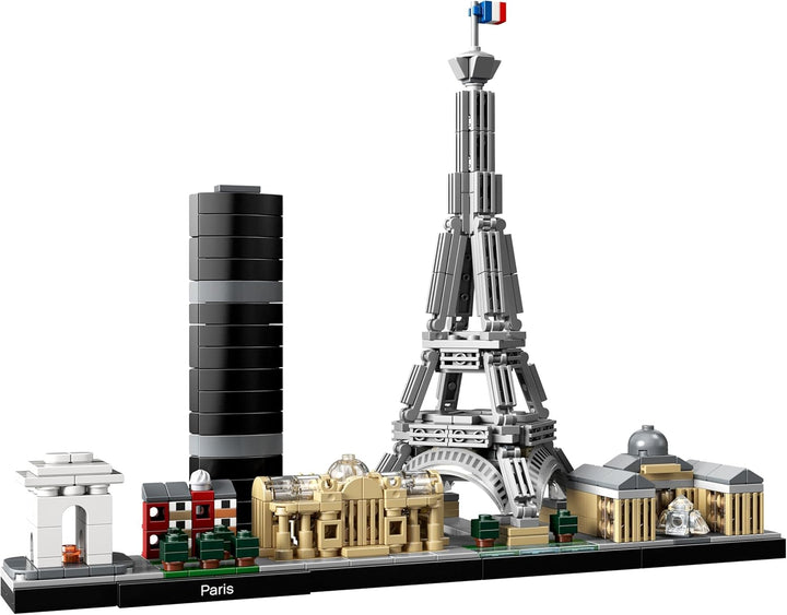 LEGO Architecture Paris, Modellbausatz mit Eiffelturm, Champs-Élysées und Louvre-Modell, Skyline-Kol