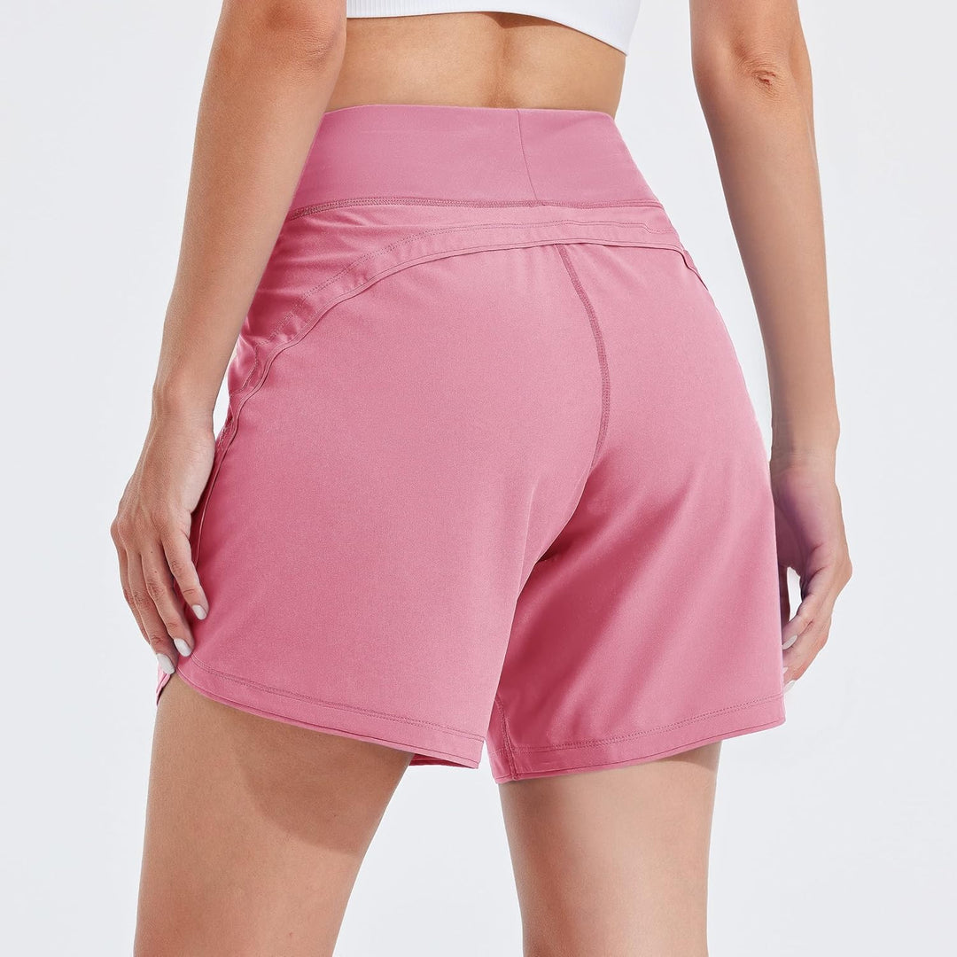 WILLIT Badeshorts Damen Badehose Schwimmen Boardshorts Schnelltrocknend Sommer Bikini Shorts High Wa
