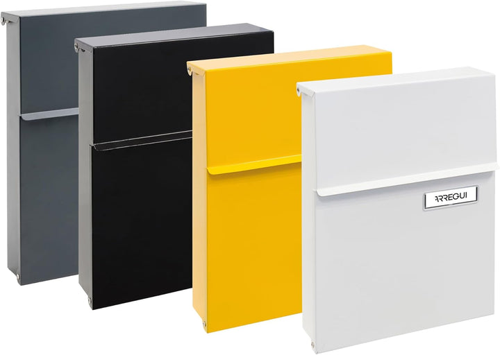 ARREGUI Line E6805 Briefkasten für den Aussenbereich aus Stahl, klein, Grösse S (Din A5), Wandmontag