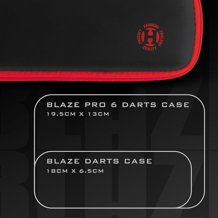 Harrows Darttasche Blaze 3 | Dartkoffer Darthalter I Dartkoffer für 3 Dartpfeile | Professionelles D