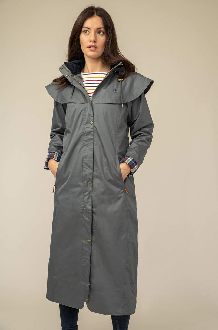 Lighthouse Outback - Damen Regenmantel - lang - wasserdicht 36 Urban Grau, 36 Urban Grau