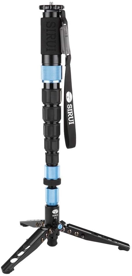 SIRUI P-326SR Einbeinstativ mit Standspinne (20° neigbar, 360° drehbar, Carbon), P-326SR