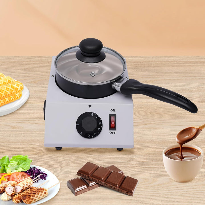 Elektrische Schokoladenschmelzer, 40W Schokolade Schmelzmaschine mit 1 Keramik-Antihaft-Topf, Schoko