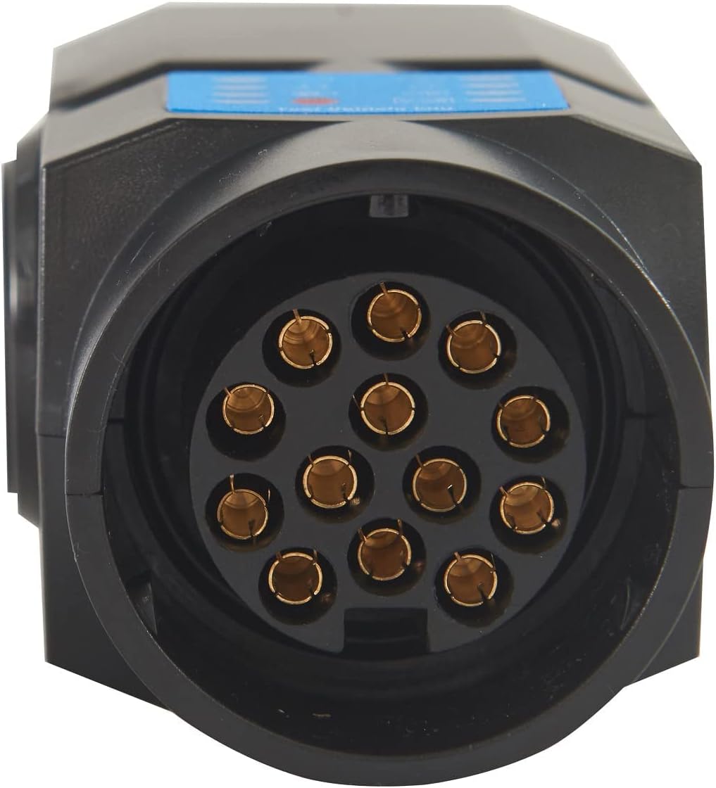 kitletsuit Anhänger Prüfgerät 13 Polig 2-in-1 aufladbare Licht Beleuchtung Prüfgerät Anhängersteckdo