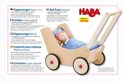 HABA 1624 Puppenwagen Natur, 51.3 x 37 x 42 cm