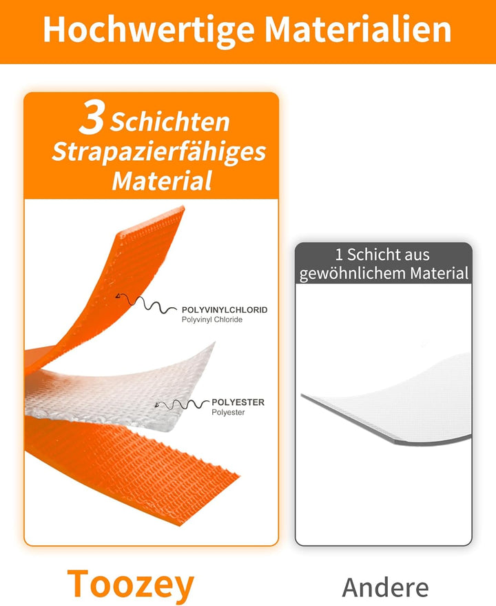Toozey Schleppleine für Hunde, 5m / 10m / 15m / 20m Schleppleine mit Handschlaufe und Netztasche, Wa