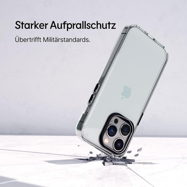 RHINOSHIELD Crystal Clear Case kompatibel mit [iPhone 14/13] | Fortschrittliche Vergilbungsresistenz