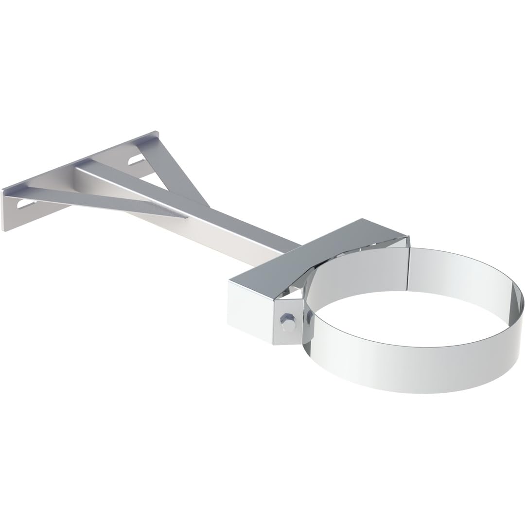 Jeremias DW-FU Wandhalter 150mm verstellbar 250-360mm Edelstahl Abgassystem doppelwandig einarmig