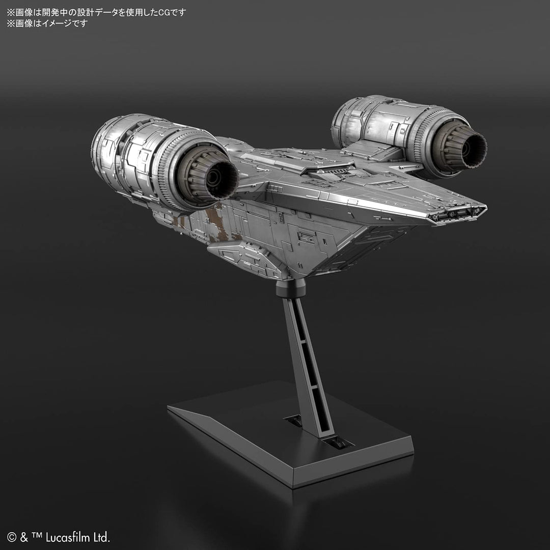 Bandai Hobby - Star Wars - Vehicle Model Razor Crest (Silver Coating Version )