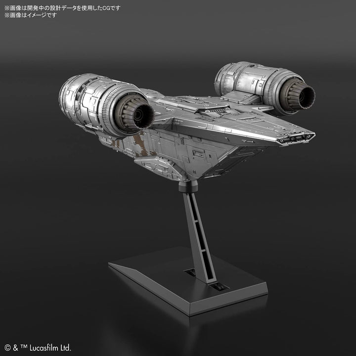 Bandai Hobby - Star Wars - Vehicle Model Razor Crest (Silver Coating Version )