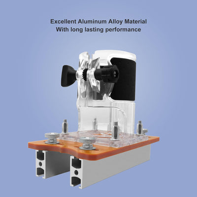 2-in-1-Holz-Router-Basis, Kompakte Holz-Palmen-Router-Basis aus Aluminiumlegierung, Router-Schlitzha