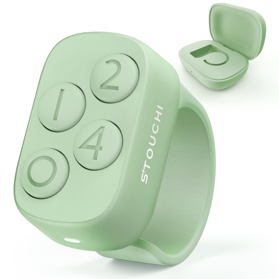 Stouchi Anki Fernbedienung Ring – Bluetooth Finger-Controller für Anki, Kein Setup Kein Remapping, 1