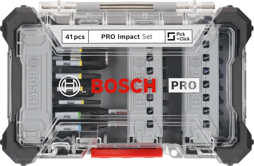 Bosch 41x PRO Impact Set, 41-tlg. (200 x 107 mm, Professional Zubehör Schraubendreher, Schraubendreh