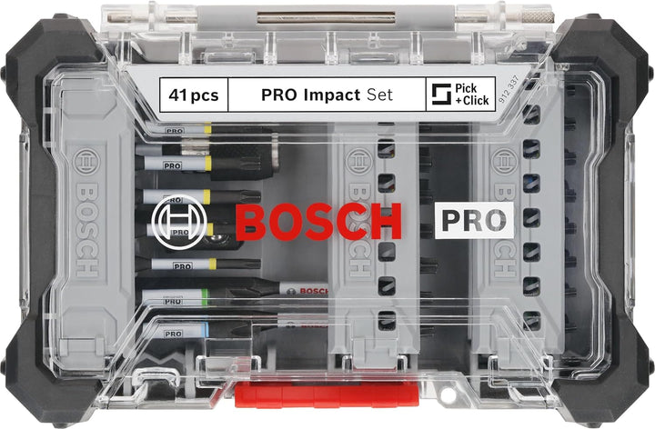 Bosch 41x PRO Impact Set, 41-tlg. (200 x 107 mm, Professional Zubehör Schraubendreher, Schraubendreh