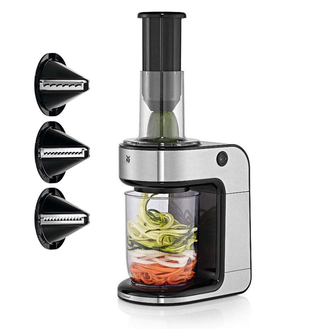 WMF Kult X Gemüsenudeln Spiralschneider elektrisch, Zoodle Maker, Zucchini Nudeln Schneider, 3 Schne