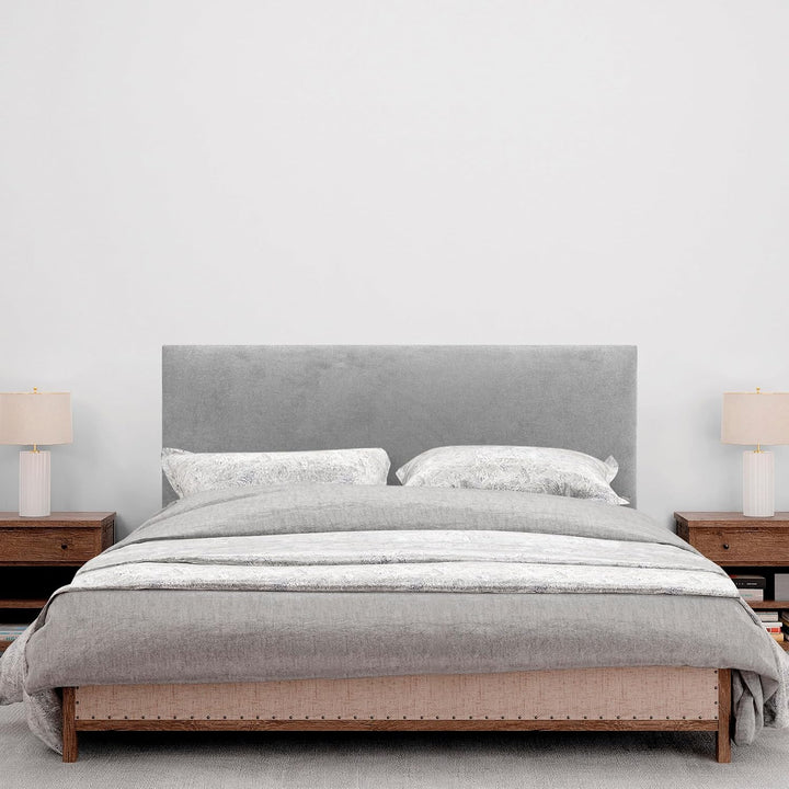 DHOME Kopfteil aus Kunstleder oder Stoff AQUALINE Glattes gepolstertes Kopfteil Luxusbett Kopfteil (