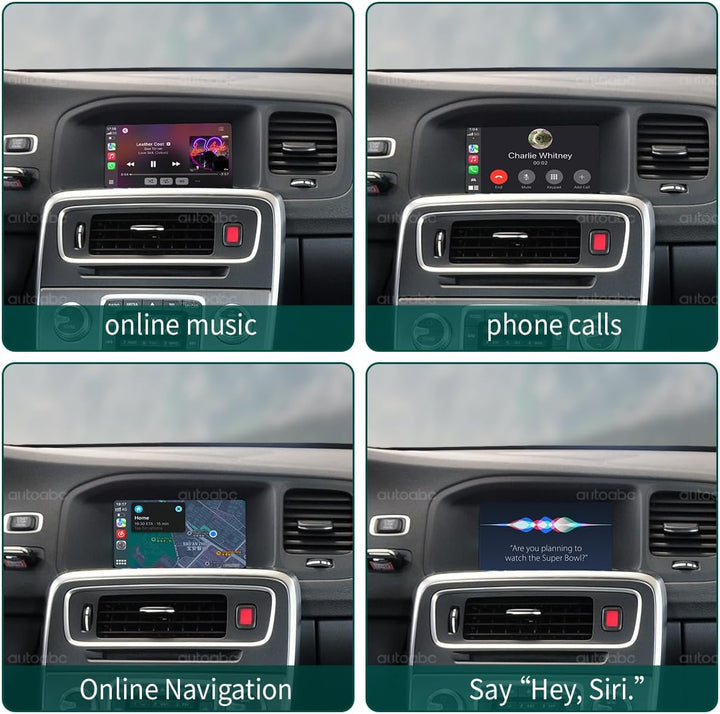 Kabellos CarPlay/Android Auto Modifikation für Volvo XC60 V40 V60 S60 S90 2015-2019 AirPlay Mirror L