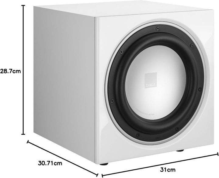 DALI SUB E-9 F Aktiv-Subwoofer - 9" Aluminium-Tieftöner, 170W RMS mit 220W Spitzenleistung, Elegante