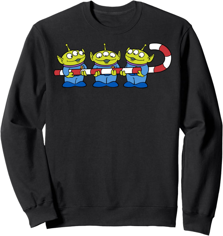 Disney Pixar Toy Story Aliens Candy Cane Holiday Sweatshirt