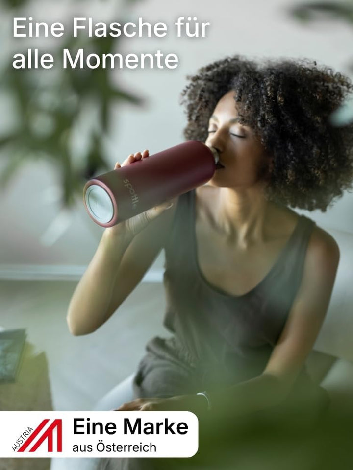spottle Edelstahl Trinkflasche 750ml – Thermosflasche aus Metall, doppelwandig, vakuumisoliert, Kohl
