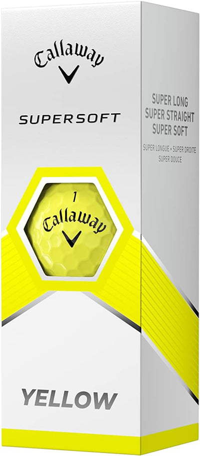 Callaway Supersoft Golfbälle 2023 Gelb, Gelb