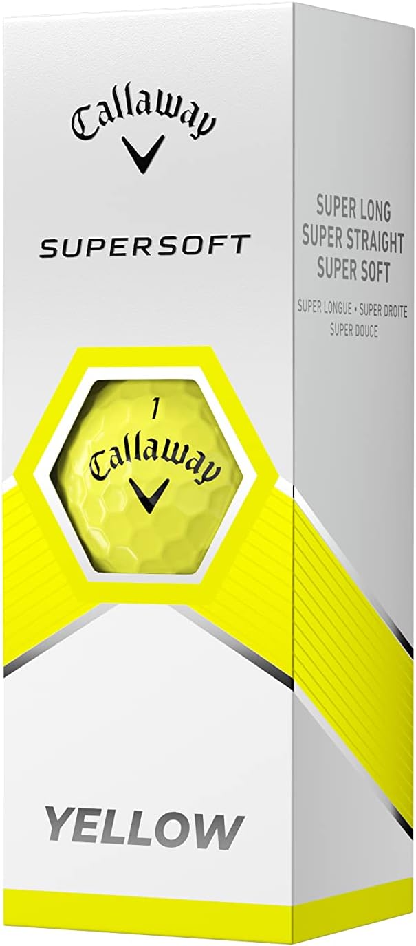 Callaway Supersoft Golfbälle 2023 Gelb, Gelb