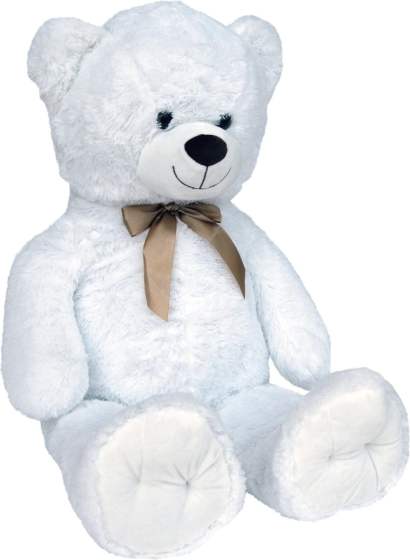 Wagner 9049 - Riesen XXL Teddybär 100 cm gross in Weiss - Plüschbär Kuschelbär Teddy weisser