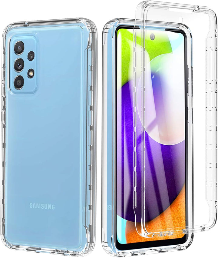 OWKEY für Samsung Galaxy A52 5G&4G / A52s 5G Hülle, 360 Grad Stossfest Handyhülle Silikon Roubst Cov