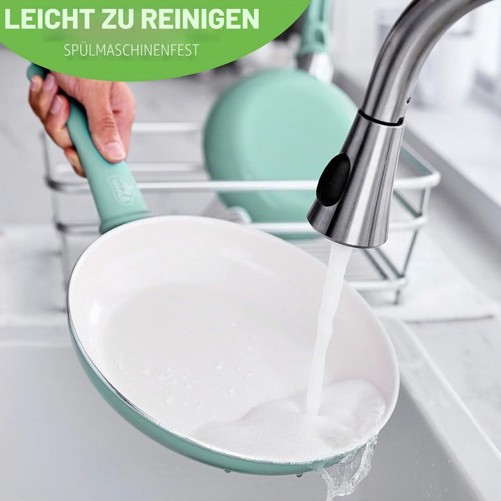 GreenLife Soft Grip Gesunde Antihaftbeschichtung aus Keramik, 30 cm Bratpfanne, PFAS-frei, Spülmasch