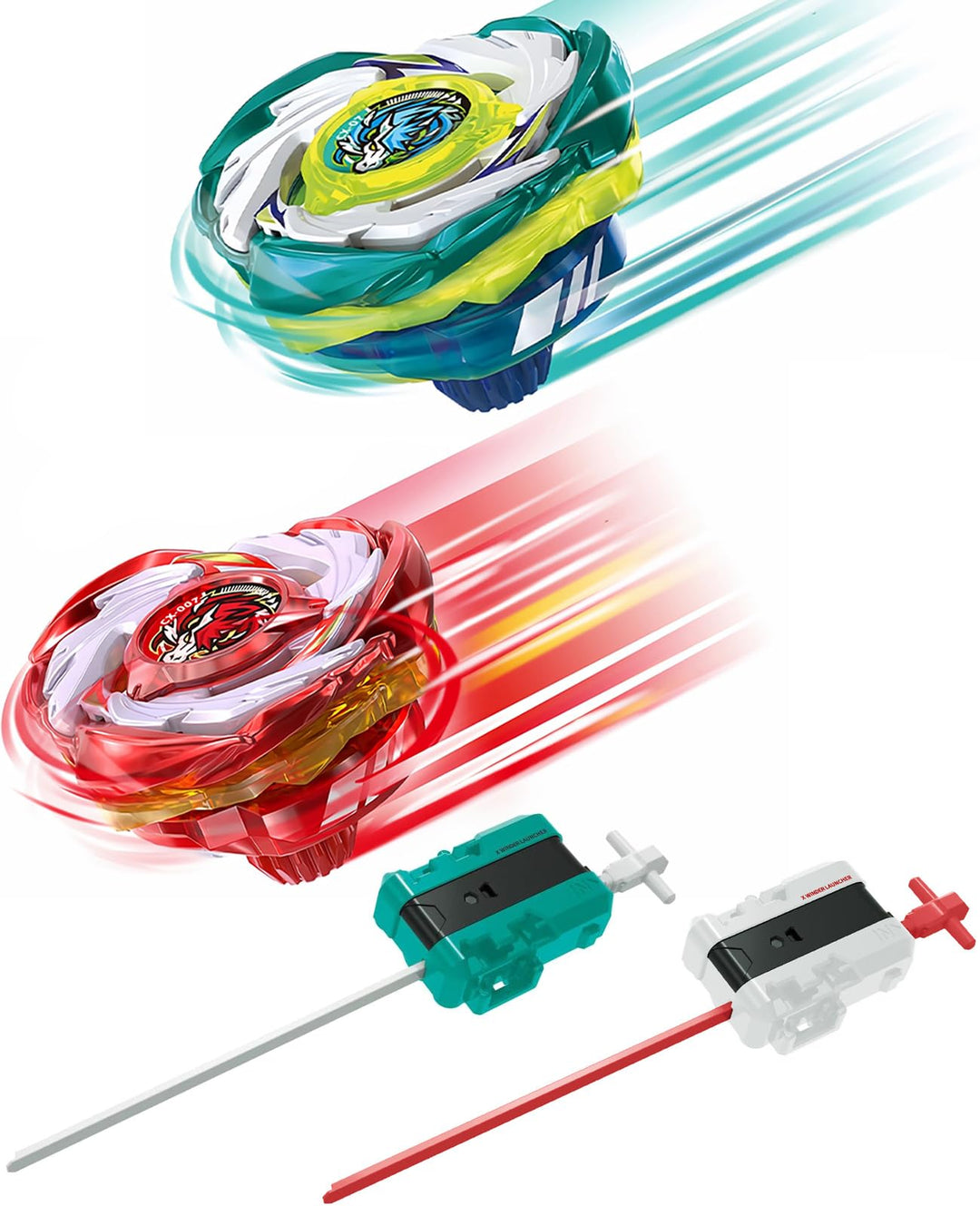Bay X Kampfkreisel Bundle CX07 CX007 Pegasus Spinning Tops mit 2 Launchern | BBX-kompatibel high Pre