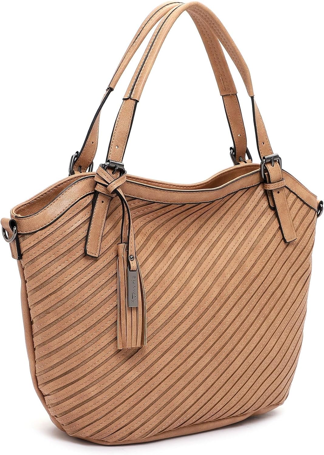 Tamaris Shopper Julina 32026 Damen Handtaschen Streifen sand 420
