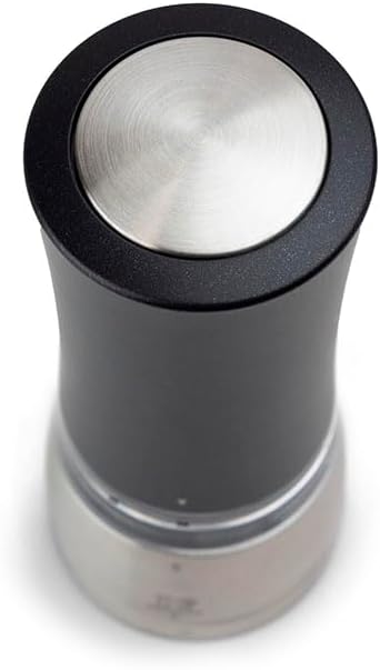 PEUGEOT - elektrische u‘Select-Salzmühle Daman 16 cm + Steinsalz - 6 voreingestellte Mahlgrade - Alu