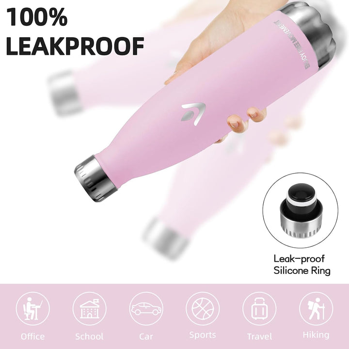Thermosflasche- 750ml- Trinkflasche Edelstahl, BPA-freie, Trinkflasche Auslaufsicher, 24h Kalt & 12h
