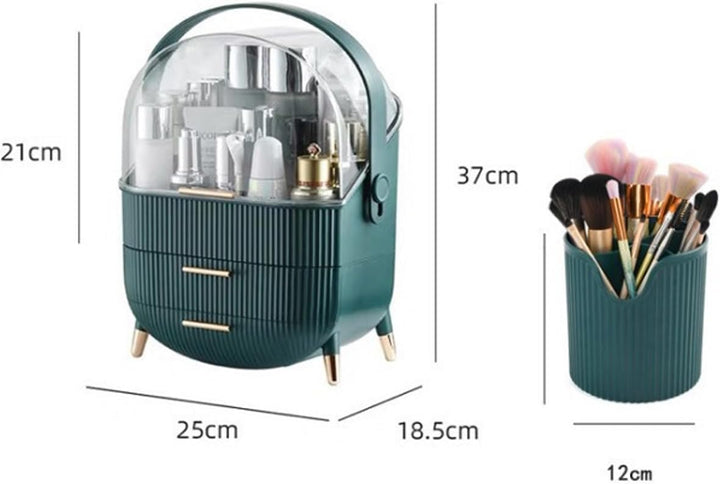Kosmetik-Organizer, Aufbewahrungsbox, staubdicht, Make-up-Koffer mit Schublade, multifunktionaler Ma