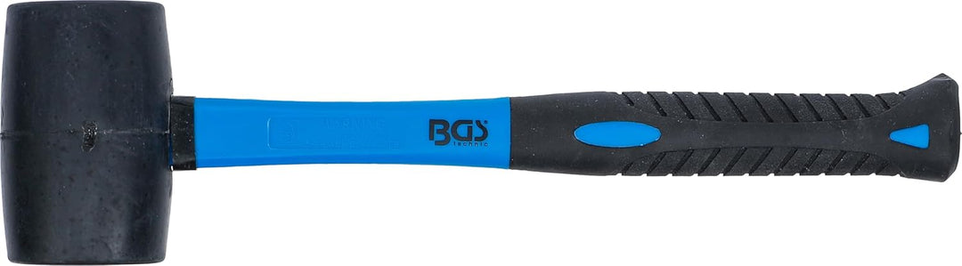 BGS 1960 | Gummihammer | Fiberglasstiel | schwarzer Kopf | Ø 50 mm | 280 g, 280 g