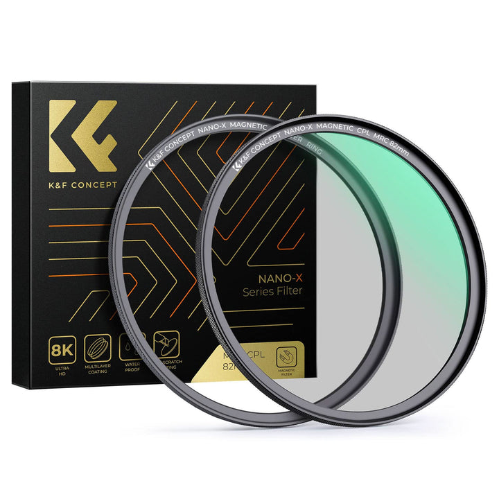 K&amp;F Concept Nano X-Serie Magnetischer Polfilter 77mm mit Magnetischer Adapterring-Zirkularer Polaris