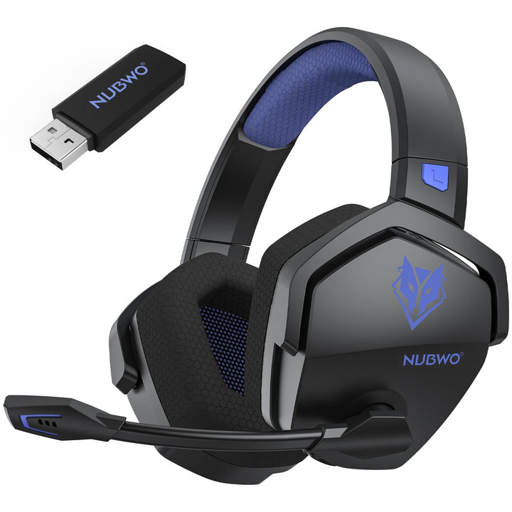 NUBWO G06 Wireless Gaming Headset für PS5, PS4, PC, Rauschunterdrückung über Ohr-Gaming-Kopfhörer mi
