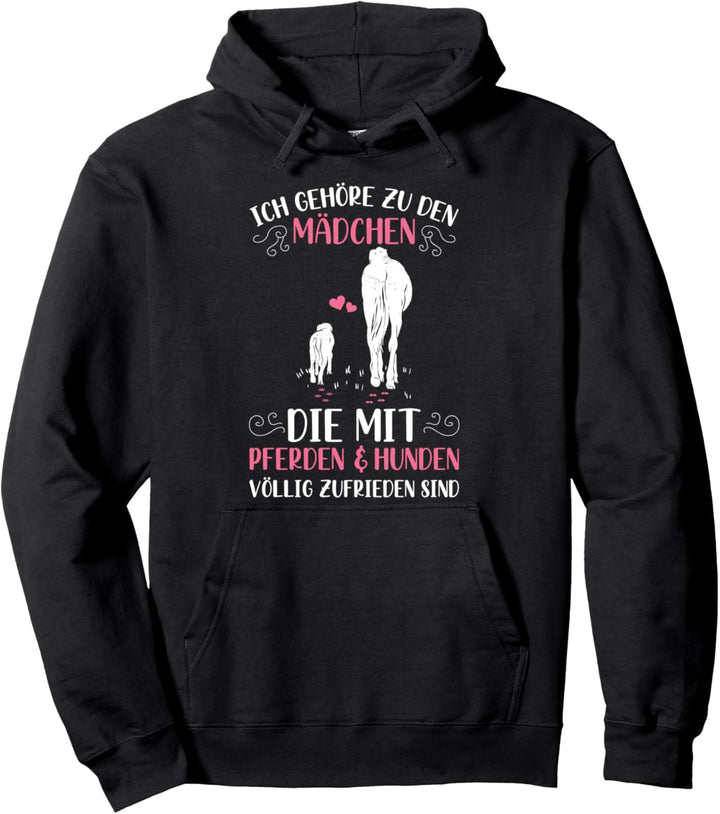 Ich Gehöre Zu Den Mädchen Pferde & Hunde Reiter Spruch Pullover Hoodie