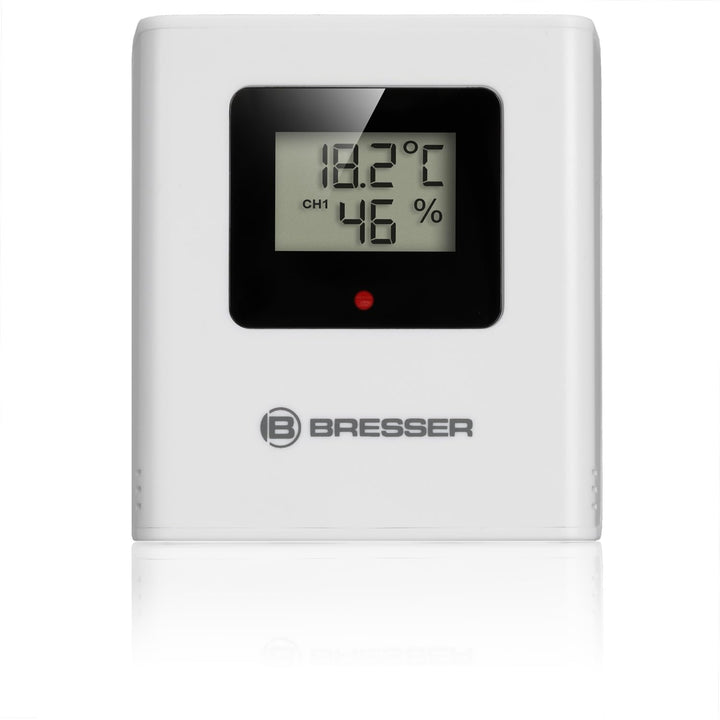 Bresser Funkwetterstation mit Aussensensor Temperatur, Luftfeuchtigkeit, Wettervorhersage, Frostwarn