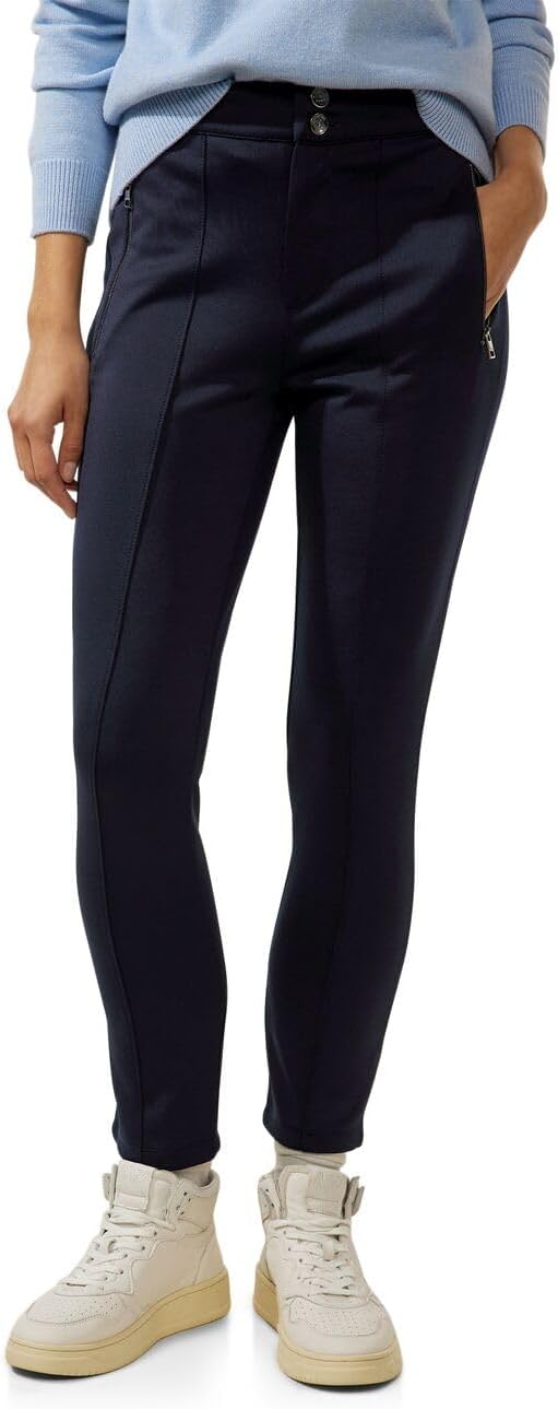 STREET ONE Damen Hose 34W / 30L Deep Blue, 34W / 30L Deep Blue